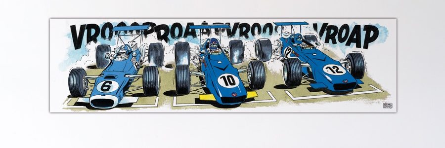 Michel Vaillant Art Strips - Rendez-vous au premier virage - 66x250cm