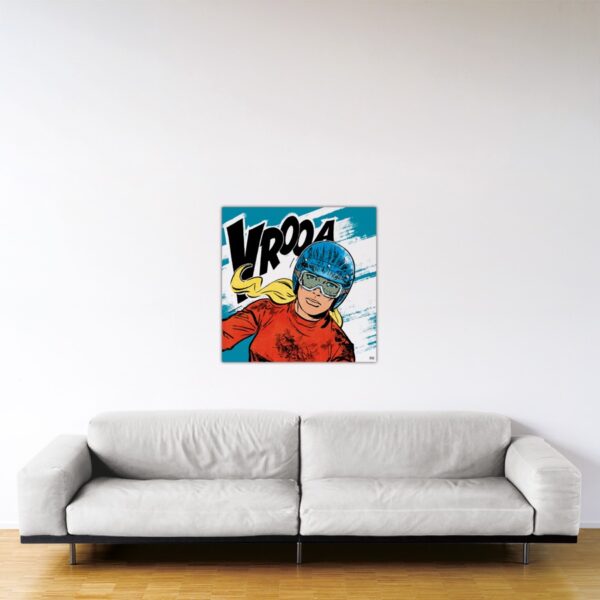 Michel Vaillant Art Strips - Julie sort des Flammes - 80x80 Michel Vaillant Art Strips - Julie sort des Flammes - 80x80