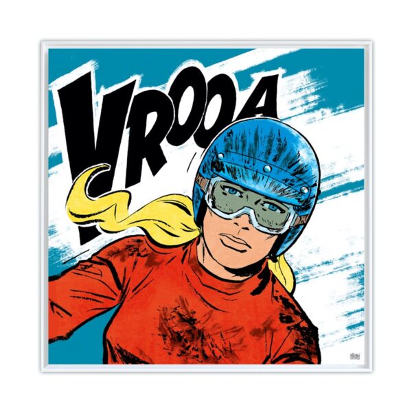 Julie sort des flammes – Papier Fine Art en caisse américaine blanche Julie sort des flammes – Papier Fine Art en caisse américaine blanche