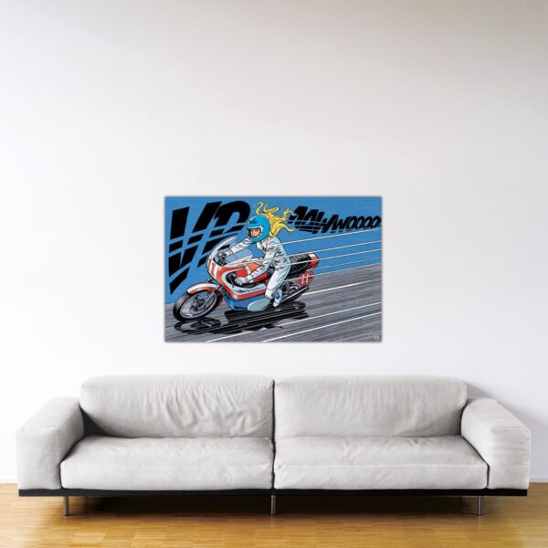 Michel Vaillant Art Strips - Clap de fin au Bol d'Or - 80x120 Michel Vaillant Art Strips - Clap de fin au Bol d'Or - 80x120